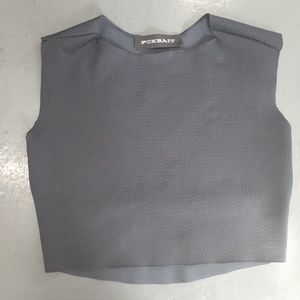 Foxbait dark navy top with a heart-shaped patch
